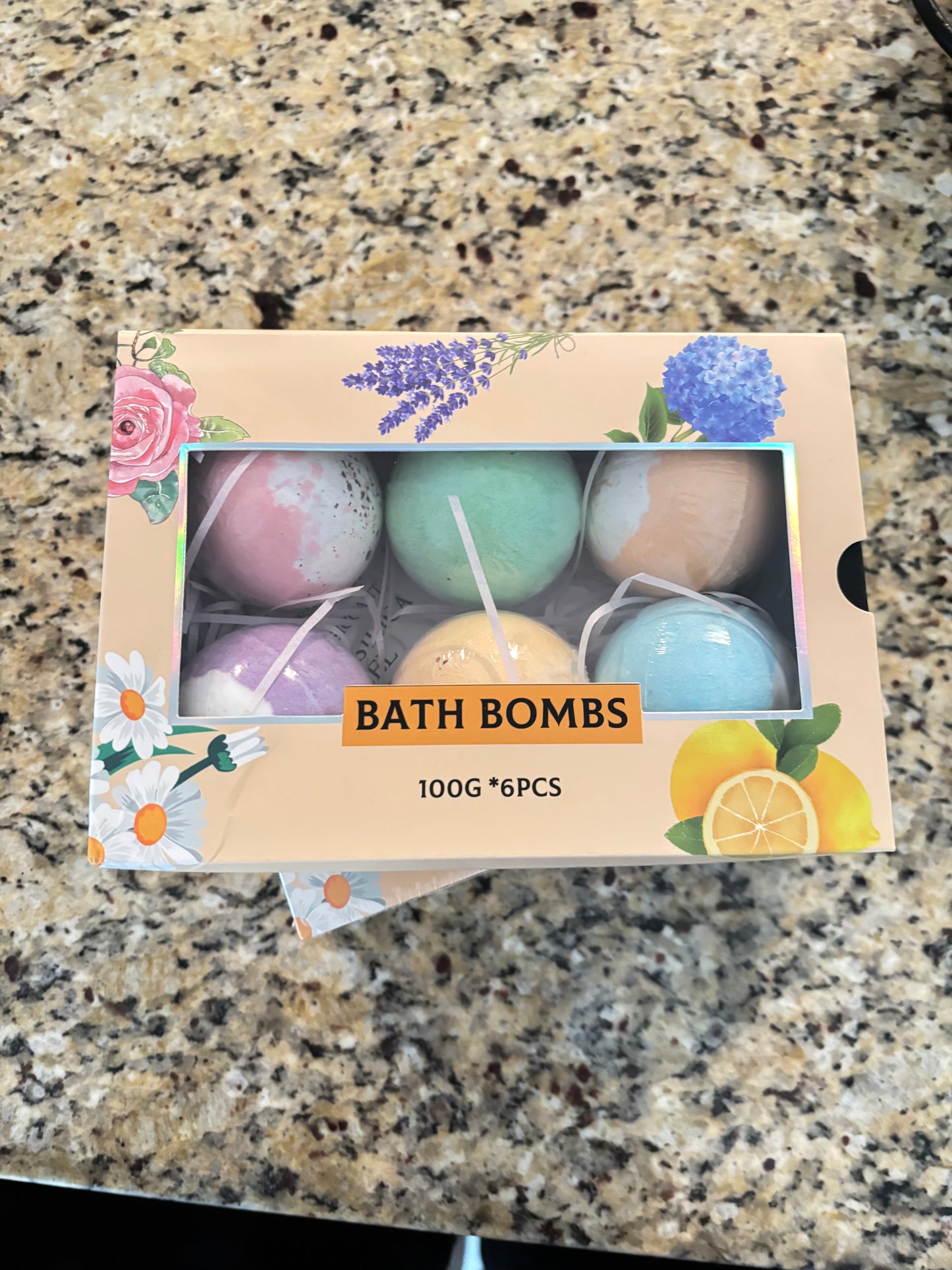 6 Pack Bathbomb Set