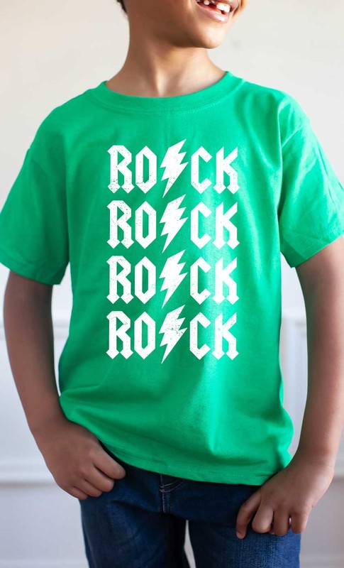 Retro Rock N Roll Kids Graphic Tee - Heart 2 Heart Boutique