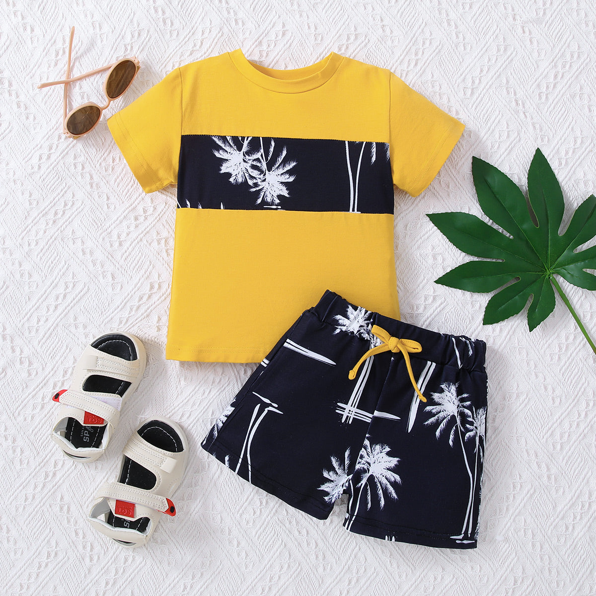 Kids Graphic Tee and Printed Shorts Set - Heart 2 Heart Boutique