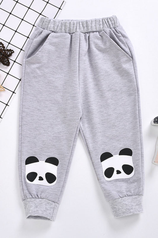 Kids Panda Graphic Joggers with Pockets - Heart 2 Heart Boutique