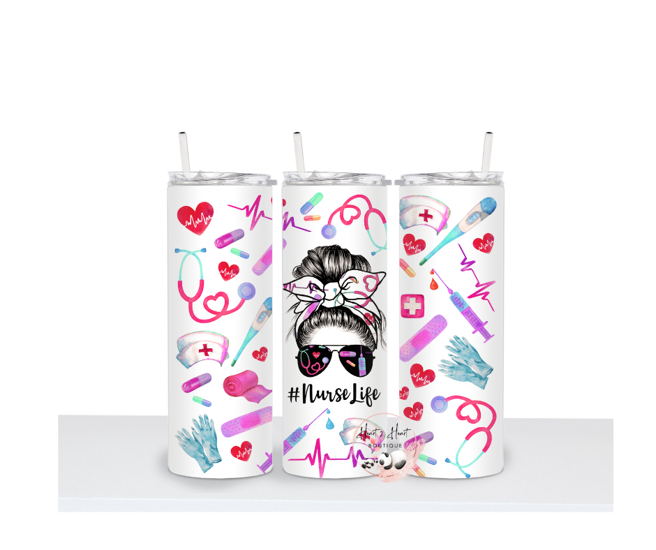 #NurseLife Tumbler - Heart 2 Heart Boutique