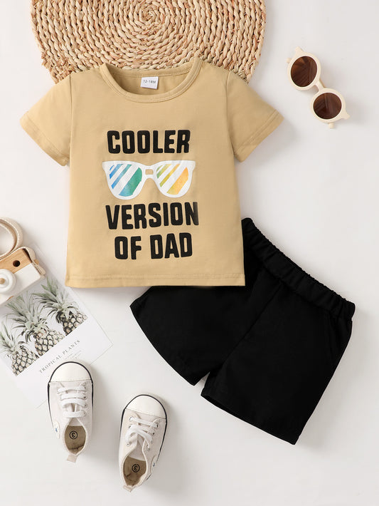 Boys COOLER VERSION OF DAD Tee and Shorts Set - Heart 2 Heart Boutique