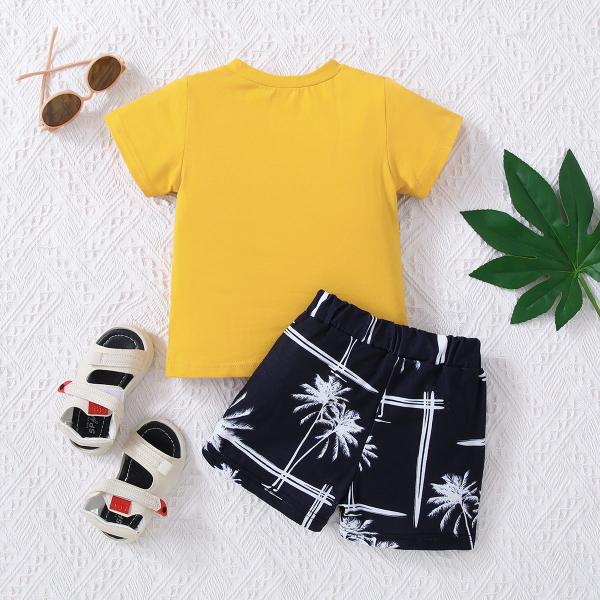 Kids Graphic Tee and Printed Shorts Set - Heart 2 Heart Boutique