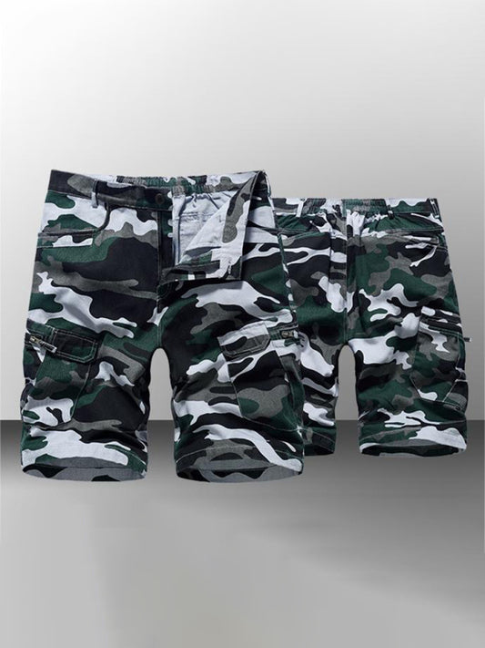 Men's Camouflage Print Cargo Shorts - Heart 2 Heart Boutique