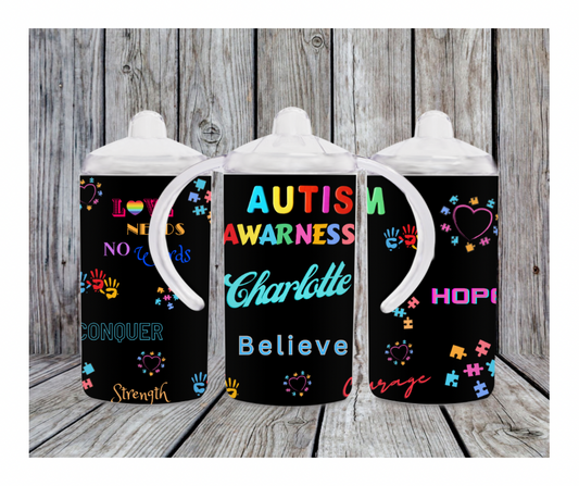 Autism Awareness Sippy Cup - Heart 2 Heart Boutique